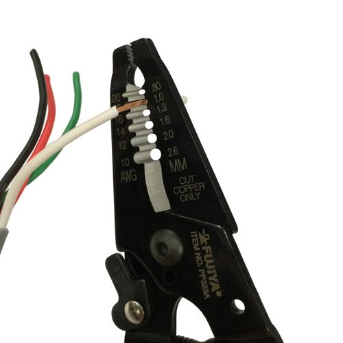 Fujiya PP323A-165 stripping insulation from wire – made in Japan for pros