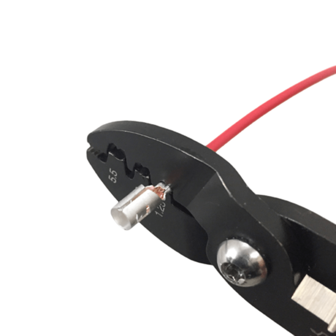 Crimping a terminal with Fujiya FA203 – precision faston crimper for electricians