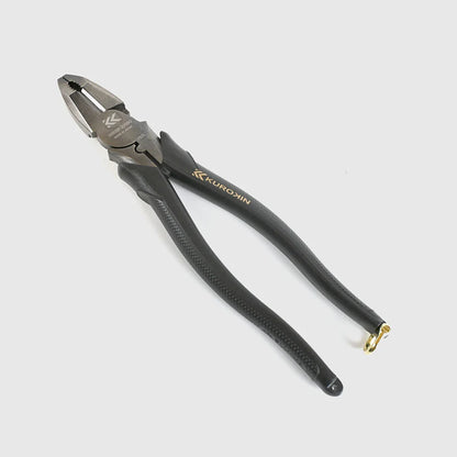 Fujiya TEKO-PEN High Leverage Lineman's Pliers, Slash Head (9", 3000SP-225BG, KUROKIN, Made in Japan)