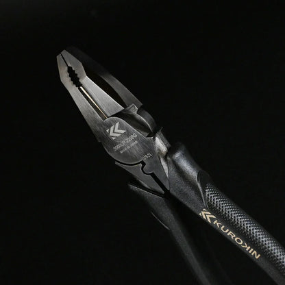 Fujiya TEKO-PEN High Leverage Lineman's Pliers, Slash Head (9", 3000SP-225BG, KUROKIN, Made in Japan)