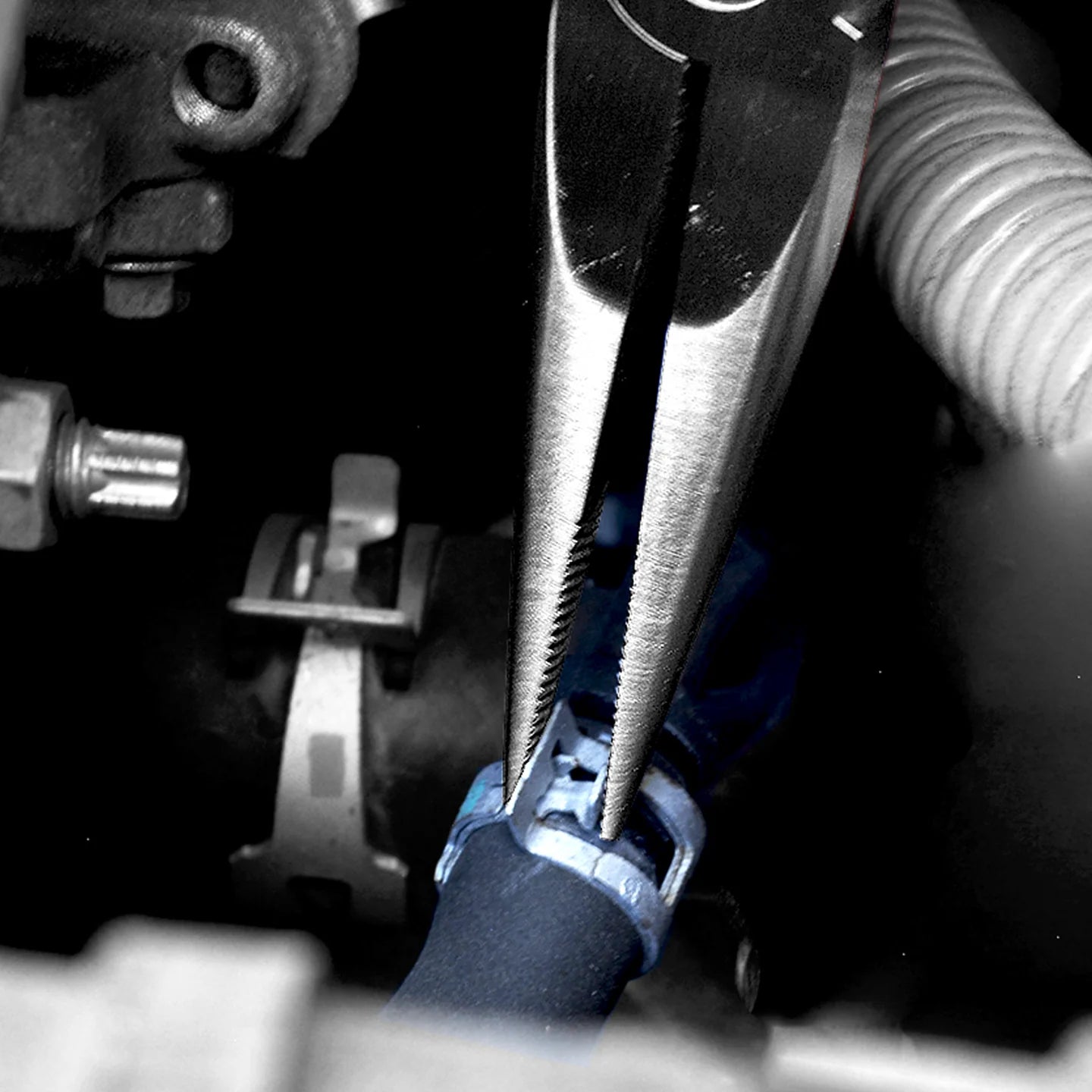 Fujiya Mechanics’ Long Nose Pliers (8", 353R-200BG, KUROKIN, Made in Japan)