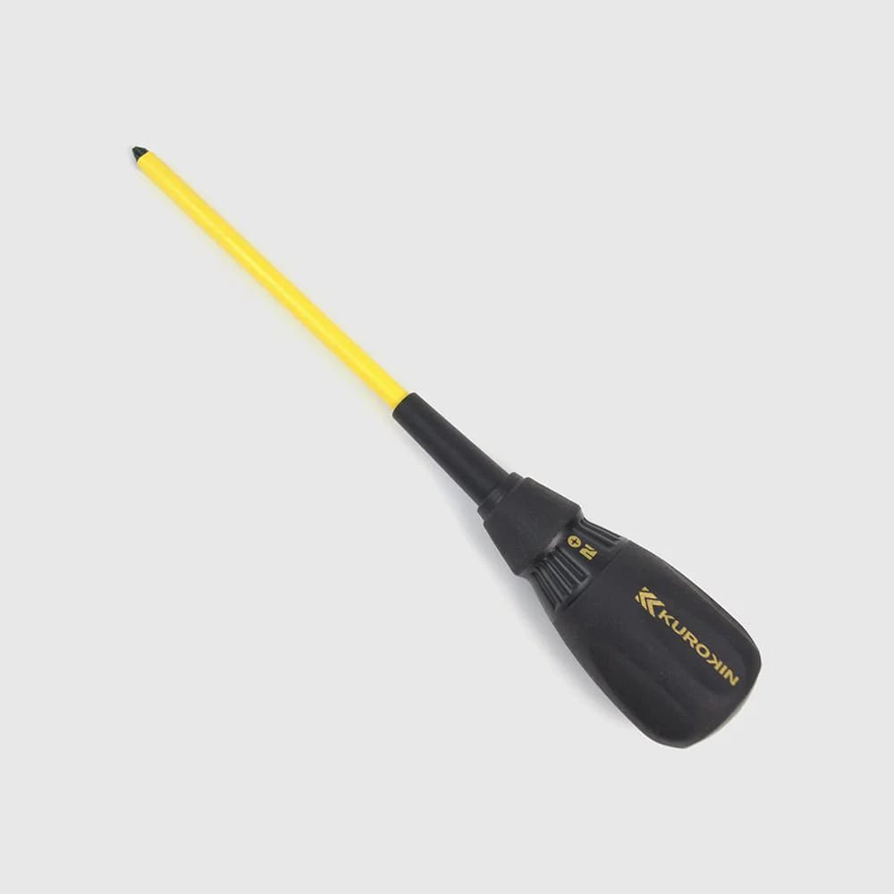 Fujiya Insulated Screwdriver (9.3", 526D-BG/556D-BG, KUROKIN, Made in Japan)
