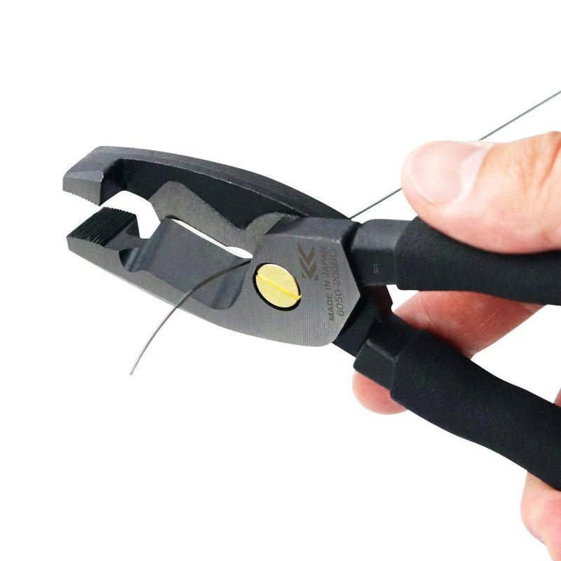 Fujiya Cable Cutting Pliers (8", 6050-200BG, KUROKIN, Made in Japan)