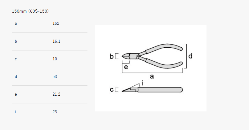 Fujiya Flush Cutters (6", 60S-150, Spring-Loaded)