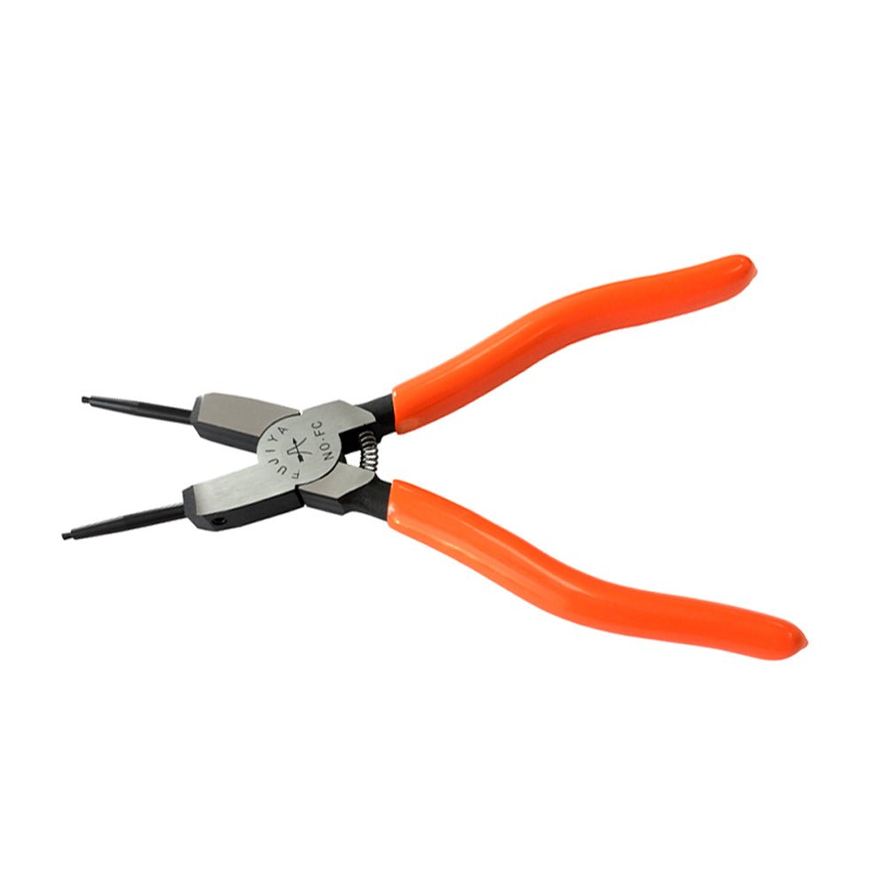 Fujiya Snap Ring Pliers – Straight, External & Internal (7.25", FOS-185/FCS-185, Made in Japan)