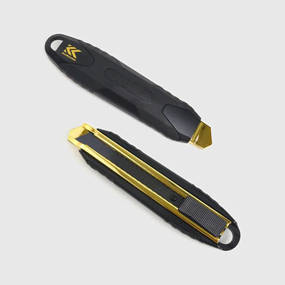 Fujiya x OLFA Metal Utility Knife (6", FK02A-BG, KUROKIN, Made in Japan)