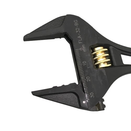Fujiya Long Adjustable Wrench (8.1", FLA-32-BG, KUROKIN)