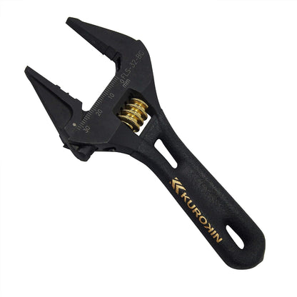 Fujiya Short Adjustable Wrench (5.5", FLS-32-BG, KUROKIN)