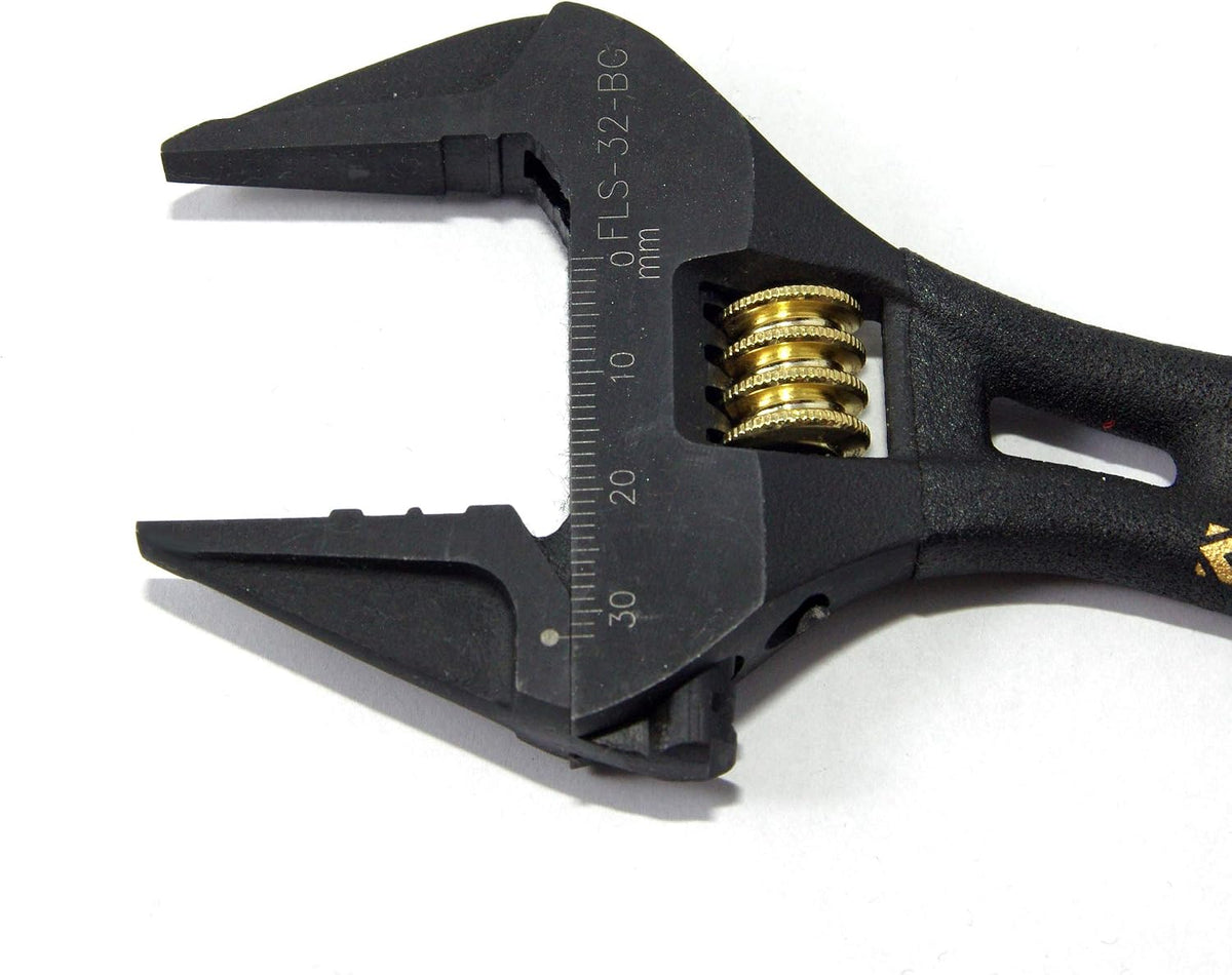 Fujiya Short Adjustable Wrench (5.5", FLS-32-BG, KUROKIN)