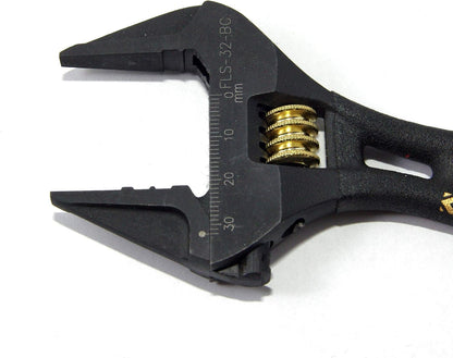 Fujiya Short Adjustable Wrench (5.5", FLS-32-BG, KUROKIN)