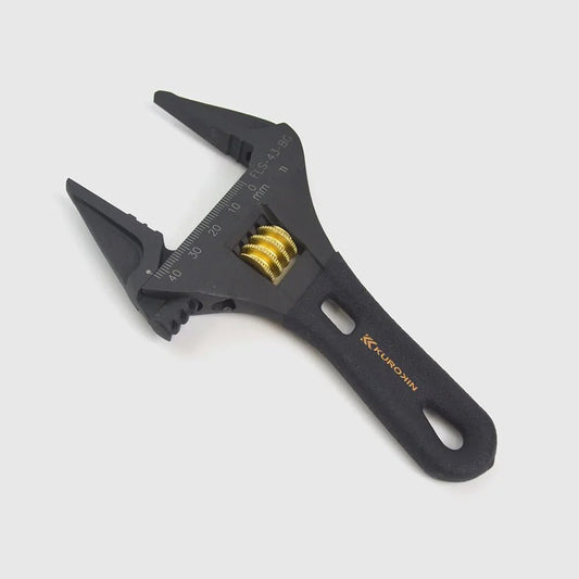 Fujiya Short Adjustable Wrench (6", FLS-43-BG, KUROKIN)