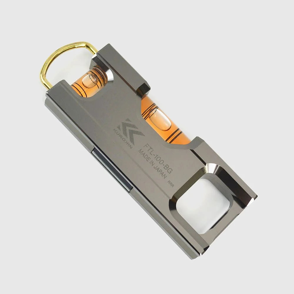 KUROKIN Aluminum Level (4.5", FTL-100-BG, KUROKIN, Made in Japan)