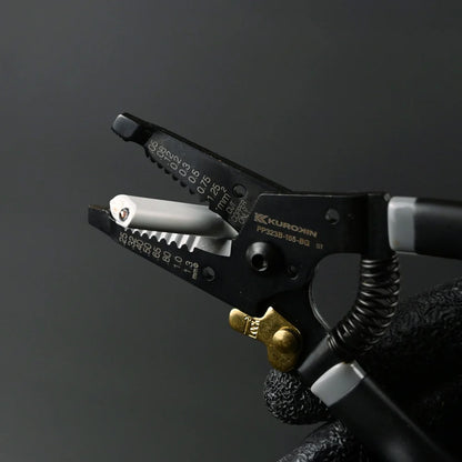 Fujiya Precision Wire Stripper (6.5", AWG 16–30, PP323B-165-BG, KUROKIN Black Gold)