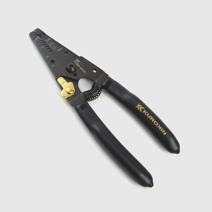 Fujiya Low-Voltage Wire Stripper (6.5", PP323C-165-BG, KUROKIN Black Gold)