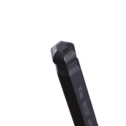WISE × KUROKIN Ball-End Hex Key Set with Extension Handle (9pc, WLB-2300-BG, Made in Japan)