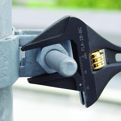 Fujiya Long Adjustable Wrench (10.1", FLA-43-BG, KUROKIN)